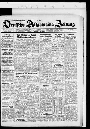 Deutsche allgemeine Zeitung on Apr 27, 1927