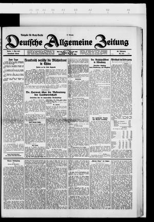Deutsche allgemeine Zeitung vom 07.05.1927