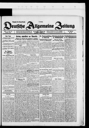 Deutsche allgemeine Zeitung vom 10.05.1927