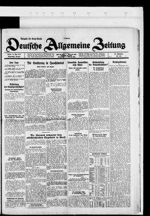 Deutsche allgemeine Zeitung vom 12.05.1927