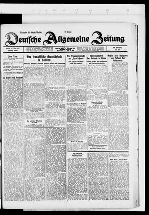 Deutsche allgemeine Zeitung vom 16.05.1927