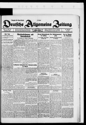 Deutsche allgemeine Zeitung vom 19.05.1927