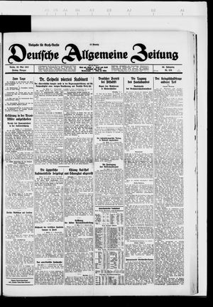 Deutsche allgemeine Zeitung on May 20, 1927