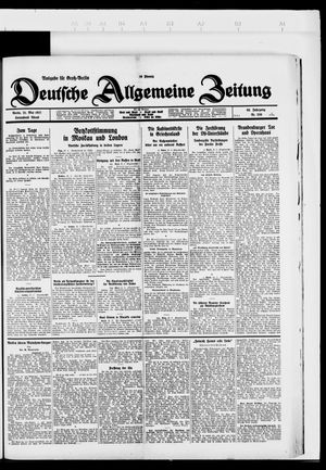Deutsche allgemeine Zeitung vom 21.05.1927
