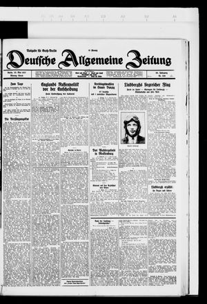 Deutsche allgemeine Zeitung vom 23.05.1927