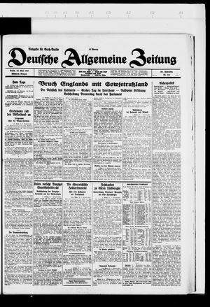 Deutsche allgemeine Zeitung on May 25, 1927