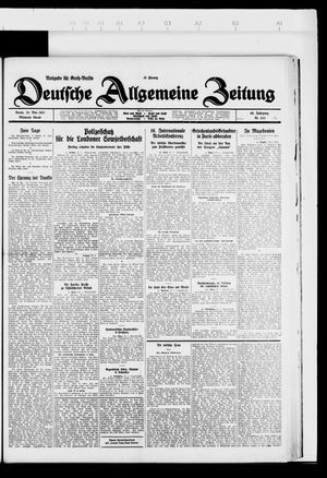 Deutsche allgemeine Zeitung vom 25.05.1927