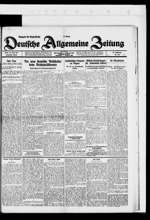 Deutsche allgemeine Zeitung vom 28.05.1927