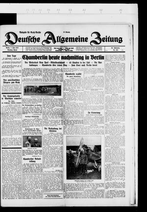 Deutsche allgemeine Zeitung vom 07.06.1927