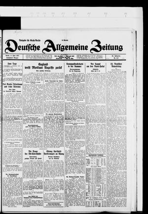 Deutsche allgemeine Zeitung vom 11.06.1927