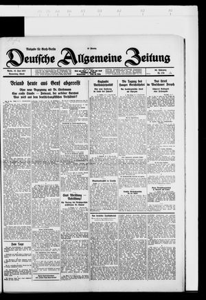 Deutsche allgemeine Zeitung vom 16.06.1927