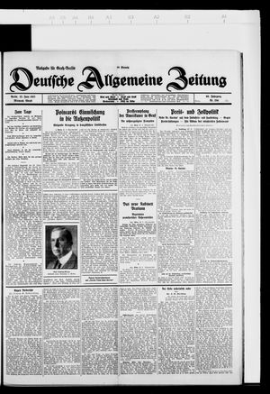 Deutsche allgemeine Zeitung on Jun 22, 1927
