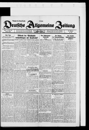 Deutsche allgemeine Zeitung vom 24.06.1927