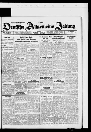 Deutsche allgemeine Zeitung vom 25.06.1927