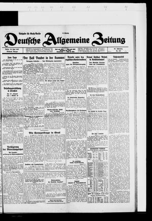 Deutsche allgemeine Zeitung vom 29.06.1927