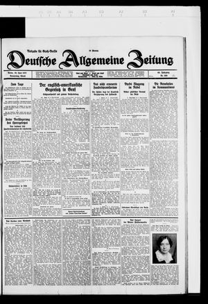 Deutsche allgemeine Zeitung vom 30.06.1927