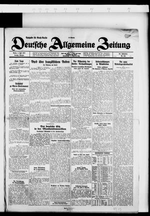 Deutsche allgemeine Zeitung vom 01.07.1927