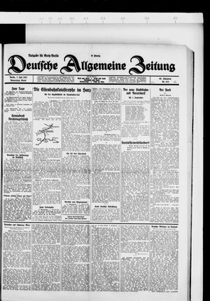 Deutsche allgemeine Zeitung vom 07.07.1927