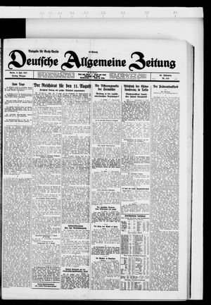 Deutsche allgemeine Zeitung vom 08.07.1927