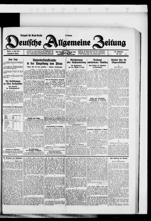 Deutsche allgemeine Zeitung on Jul 9, 1927