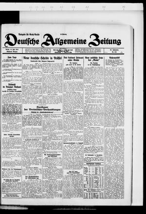 Deutsche allgemeine Zeitung vom 13.07.1927