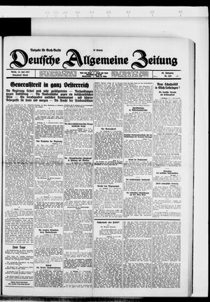Deutsche allgemeine Zeitung vom 16.07.1927