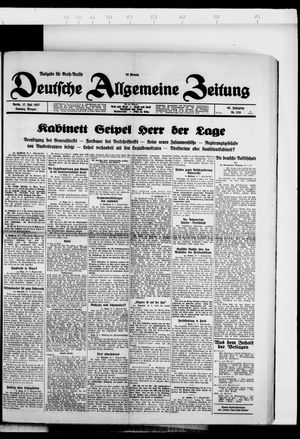 Deutsche allgemeine Zeitung vom 17.07.1927