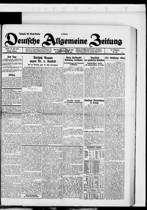 Deutsche allgemeine Zeitung on Jul 22, 1927