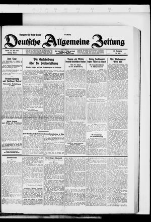 Deutsche allgemeine Zeitung on Jul 22, 1927