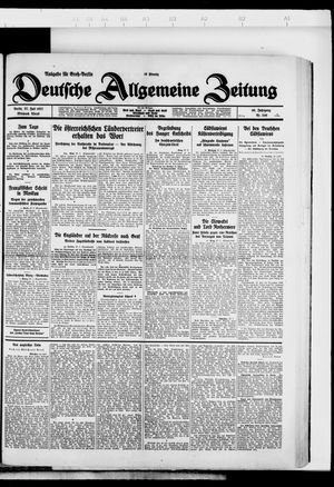 Deutsche allgemeine Zeitung vom 27.07.1927