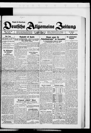 Deutsche allgemeine Zeitung vom 29.07.1927