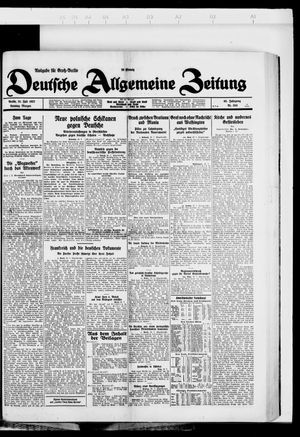 Deutsche allgemeine Zeitung vom 31.07.1927