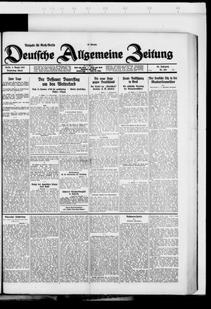 Deutsche allgemeine Zeitung vom 04.08.1927