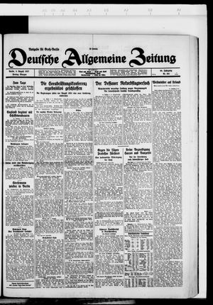 Deutsche allgemeine Zeitung vom 05.08.1927