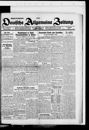 Deutsche allgemeine Zeitung vom 11.08.1927