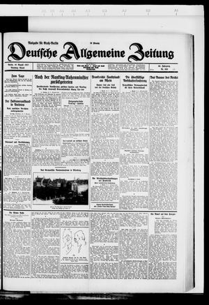 Deutsche allgemeine Zeitung vom 16.08.1927