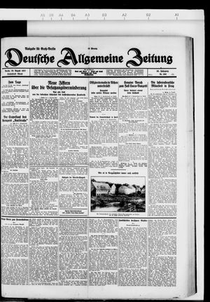 Deutsche allgemeine Zeitung on Aug 20, 1927