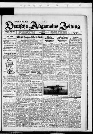 Deutsche allgemeine Zeitung vom 24.08.1927