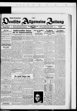 Deutsche allgemeine Zeitung vom 27.08.1927