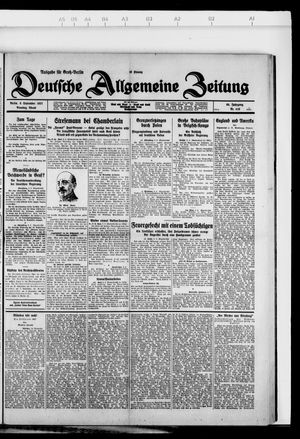 Deutsche allgemeine Zeitung vom 06.09.1927