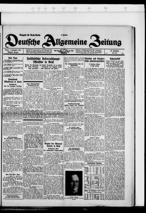 Deutsche allgemeine Zeitung on Sep 7, 1927