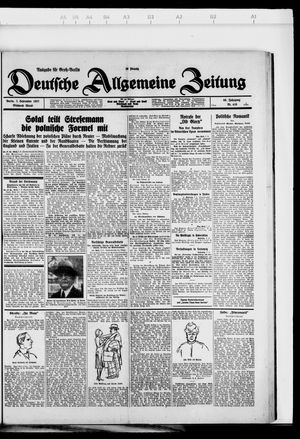 Deutsche allgemeine Zeitung on Sep 7, 1927