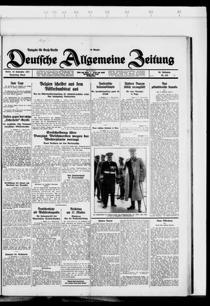 Deutsche allgemeine Zeitung on Sep 15, 1927