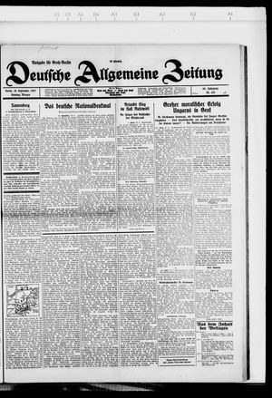 Deutsche allgemeine Zeitung vom 18.09.1927