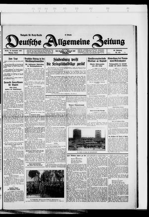 Deutsche allgemeine Zeitung vom 19.09.1927