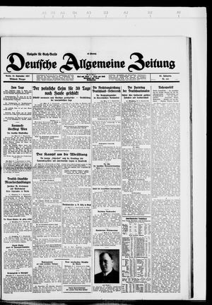 Deutsche allgemeine Zeitung vom 21.09.1927