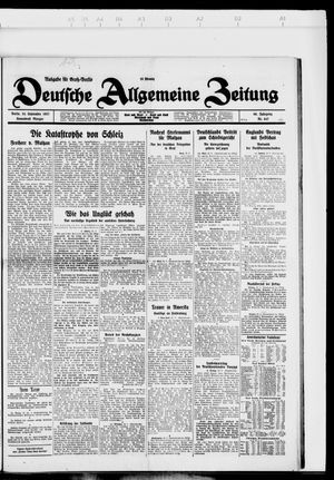 Deutsche allgemeine Zeitung vom 24.09.1927