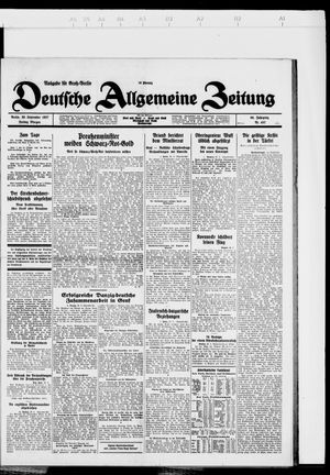 Deutsche allgemeine Zeitung vom 30.09.1927