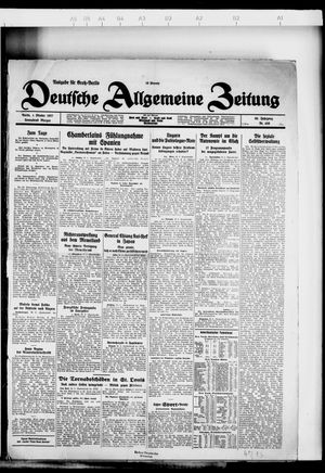 Deutsche allgemeine Zeitung on Oct 1, 1927