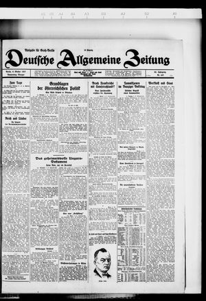 Deutsche allgemeine Zeitung vom 06.10.1927